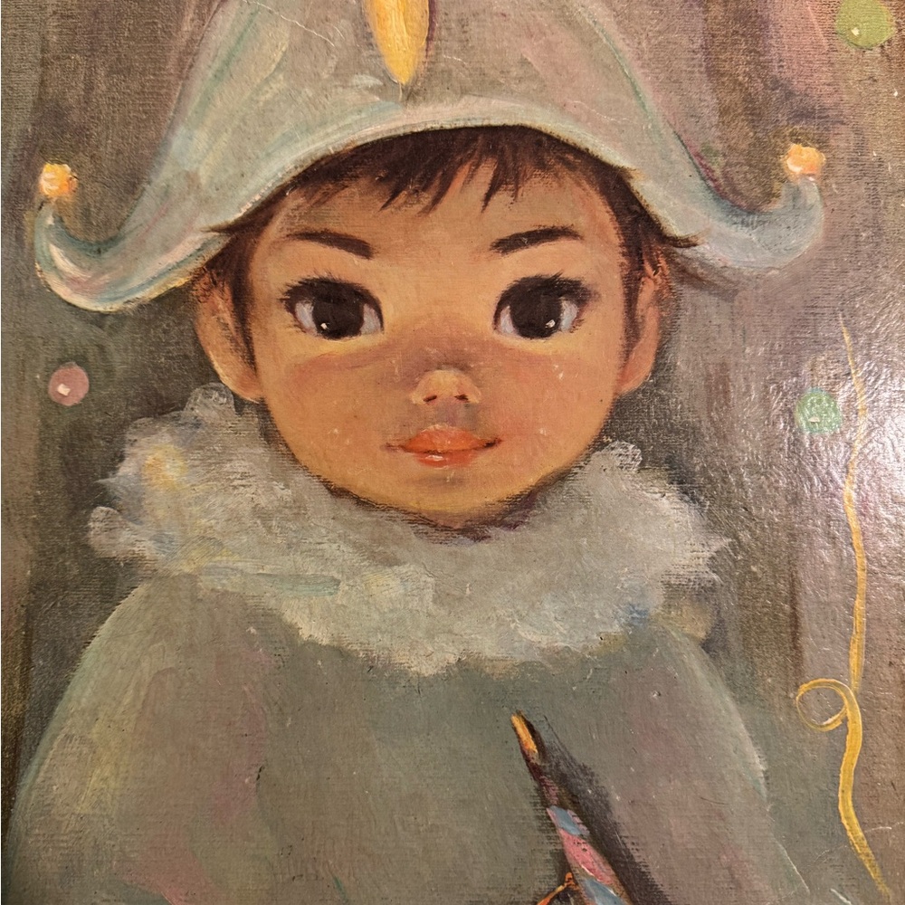 VINTAGE Collectible 60s Sherle Big Eyes “Jacques” Museum Litho Print
